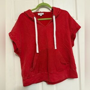 Evereve Red Hoodie Sweatshirt